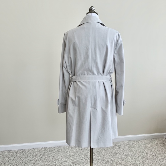 NWT Cinzia Rocca Due Trench in Light Stone, Sz 12 - Picture 6 of 10